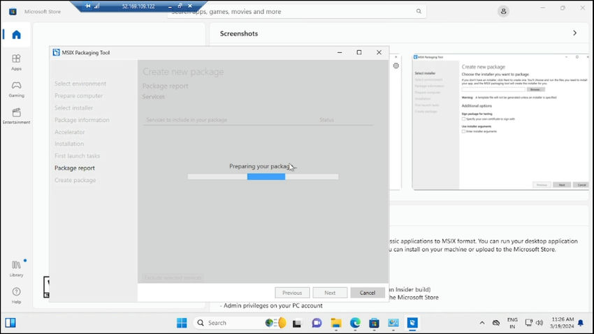 Preparing your package
